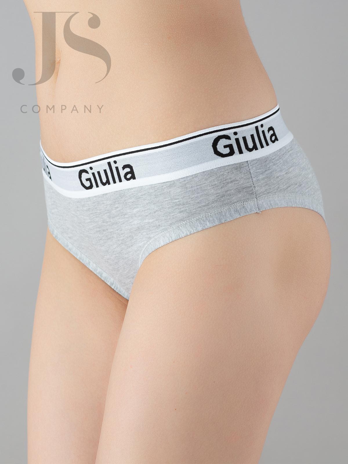 Трусы женские Giulia COTTON SLIP 01 серый